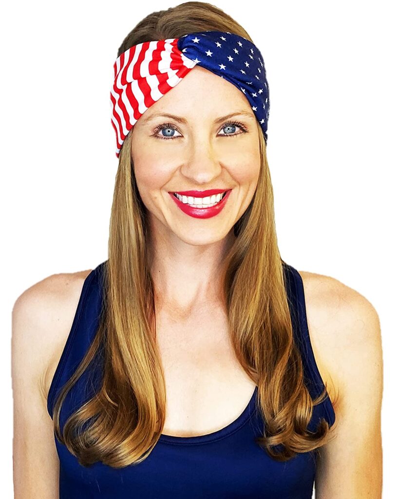 American flag patriotic headband