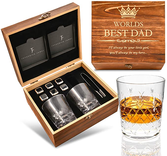 world's best dad whisky glass
