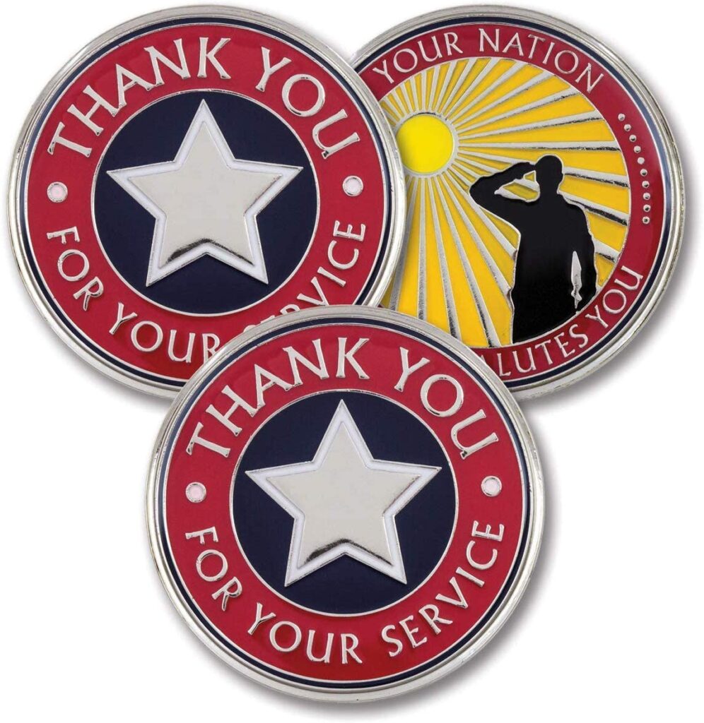veteran thank you coin